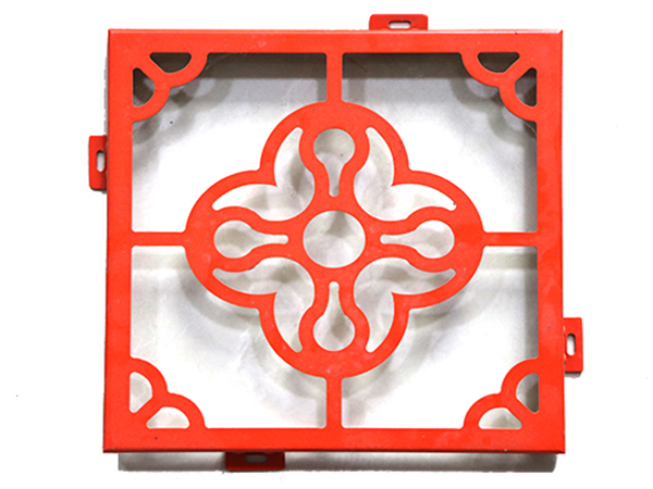 Punching shaped aluminum veneer
