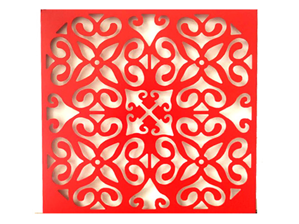 Punching shaped aluminum veneer