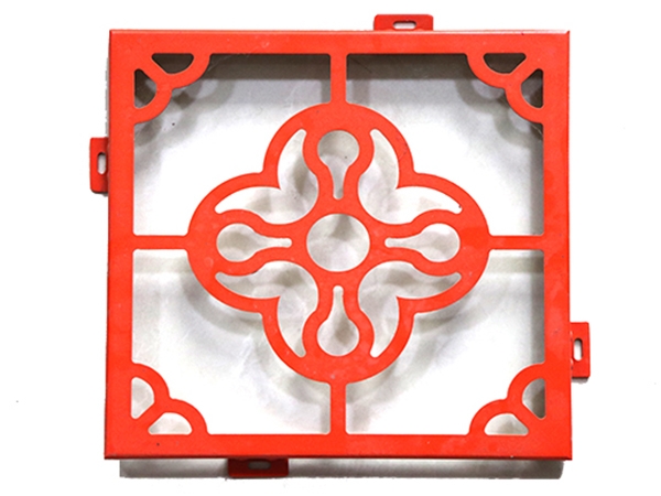 Punching shaped aluminum veneer