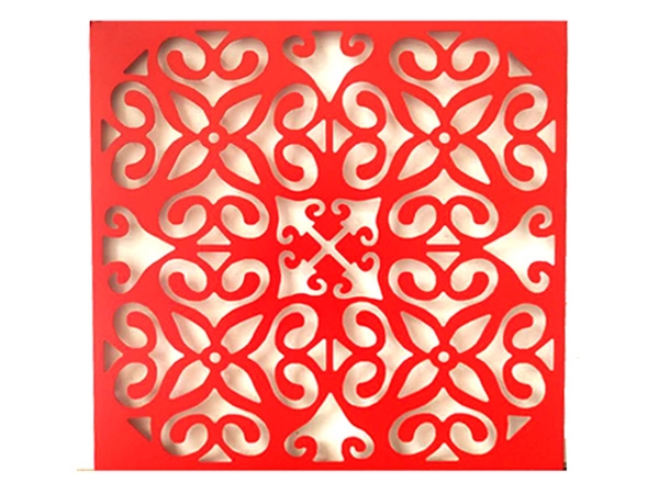 Punching shaped aluminum veneer