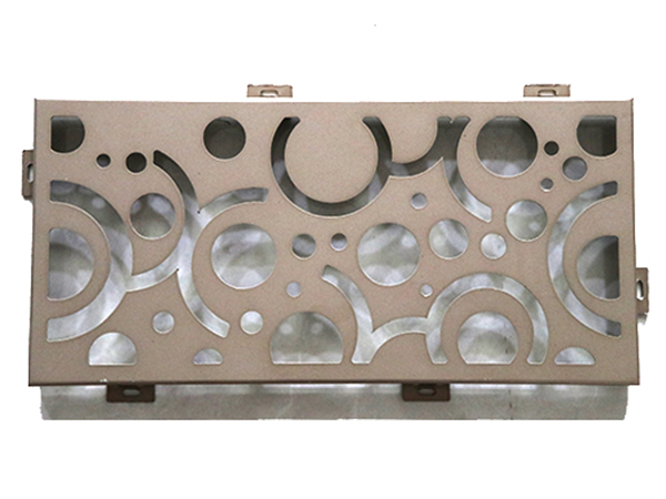 Punching shaped aluminum veneer