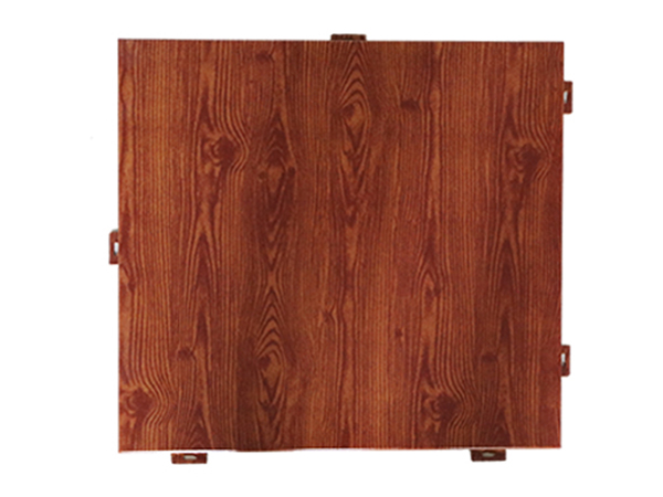 Wood grain aluminum veneer
