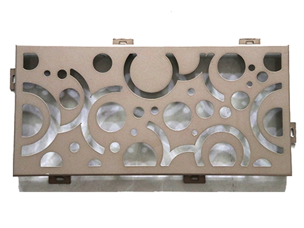 Punching shaped aluminum veneer